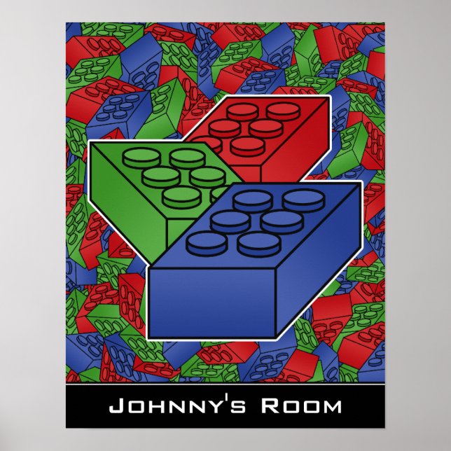 Building blocks Poster For a Kid's Room (Front)