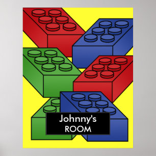 Building blocks Poster For a Kid's Room