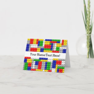 Building Blocks Primary Colour Boy's Birthday/Part Card