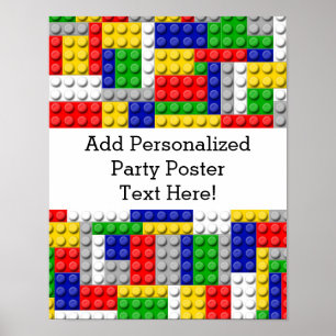 Building Blocks Primary Colour Boy's Poster