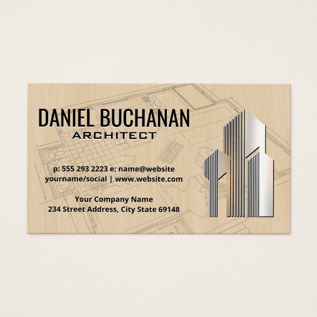 Building Blueprint | Wood  (Front)