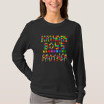 Building Brick Block Brother Of Birthday Boy T-Shirt<br><div class="desc">Building Brick Block Brother Of Birthday Boy</div>