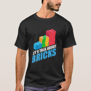 Building Bricks Blocks Fan Master Builder Bricklay T-Shirt