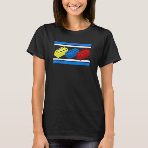 Building Bricks Blocks Master Builder Engineer Con T-Shirt