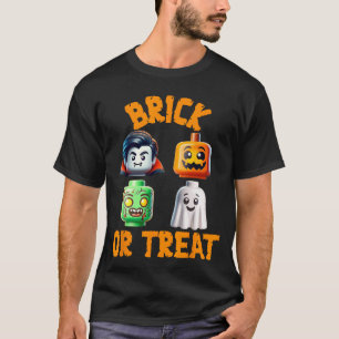 Building Bricks Halloween Costume Brick or Treat M T-Shirt