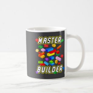 Building Bricks Master Builder Construction Block  Coffee Mug