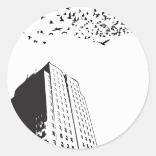 Building Classic Round Sticker