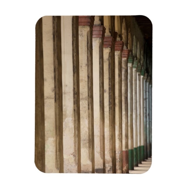 Building columns, Havana, Cuba Magnet (Vertical)