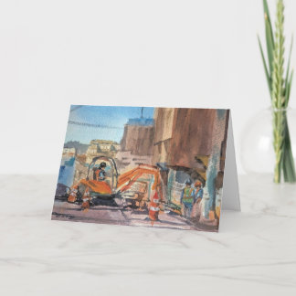 Building Good Things | Construction on Crouse Ave. Card