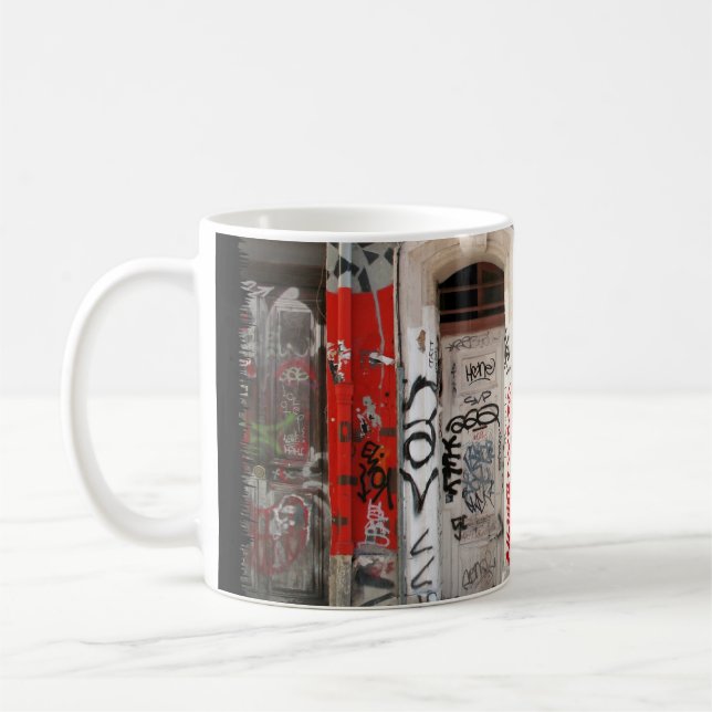 building graffitis coffee mug (Left)