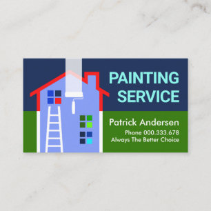 Building Home Painting Painter Business Card