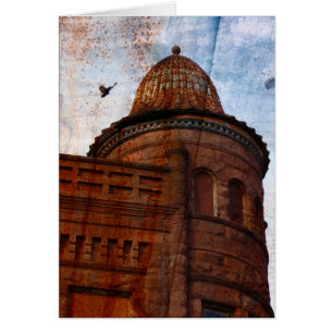 building in Fort Madison with rust background