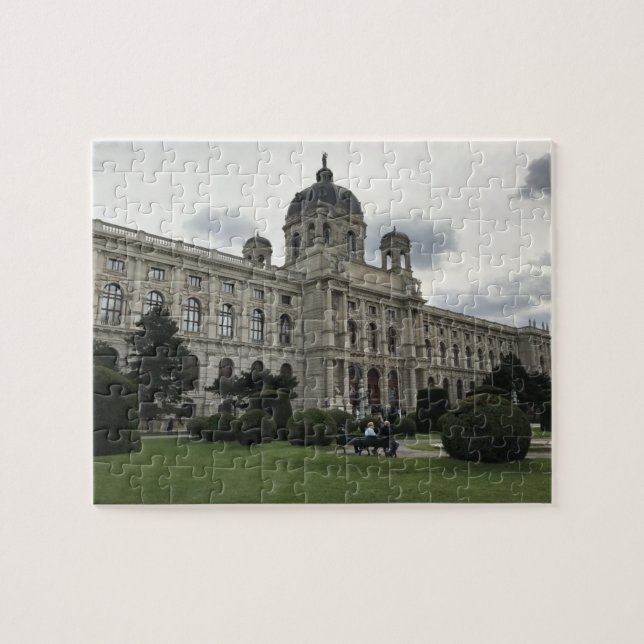 Building in the Museum Quarter in Vienna Jigsaw Puzzle (Horizontal)