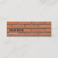 Building Industry Skinny Business Card Template
