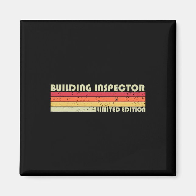 Building Inspector Funny Job Title Birthday Worker Magnet (Front)