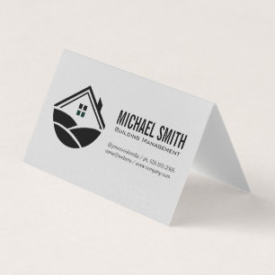 Building Management   Handyman   Home Icon Business Card