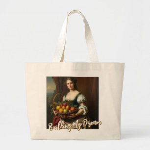 Building My Dream  Large Tote Bag