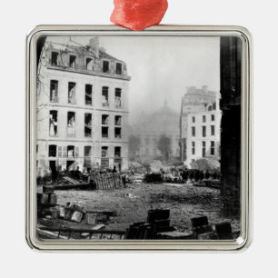 Building of the Avenue de l'Opera Metal Tree Decoration