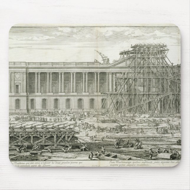 Building of the Main Entrance of the Louvre, Paris Mouse Pad (Front)