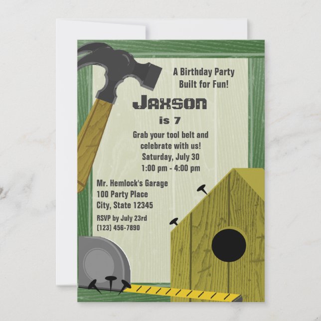 Building Party Invitation (Front)