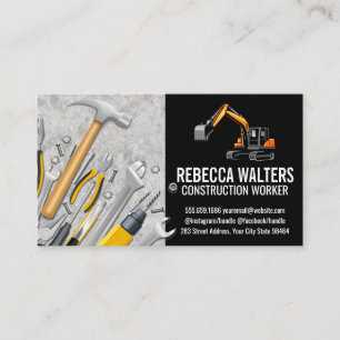 Building Repair Tools Construction Machine Appointment Card