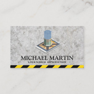 Building Skyscraper   Construction Site Business Card