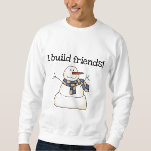 Building Snow Friends Winter Snowman Sweatshirt