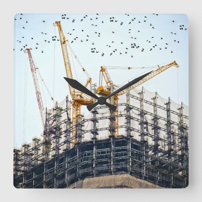 building square wall clock (Front)