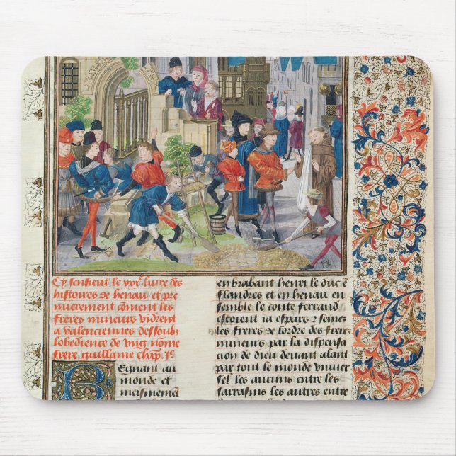 Building the Foundations of the Monastery Mouse Pad (Front)