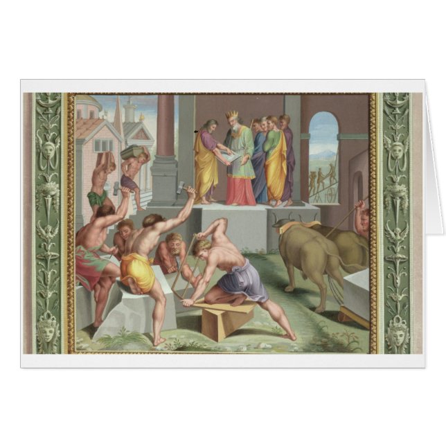 Building The Temple of Solomon, illustration from (Front Horizontal)