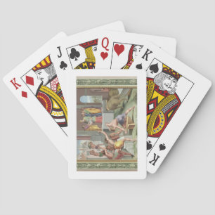Building The Temple of Solomon, illustration from Playing Cards