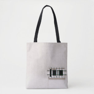 Building window architecture old tote bag
