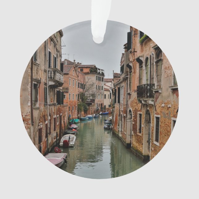 Buildings along canals of Venice Ornament (Front)
