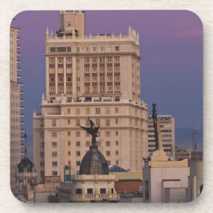 Buildings along Gran Via and Edificio Espana 2 Coaster