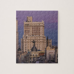 Buildings along Gran Via and Edificio Espana Jigsaw Puzzle