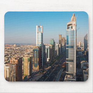 Buildings Along Sheikh Zayed Road, Dubai Mouse Pad