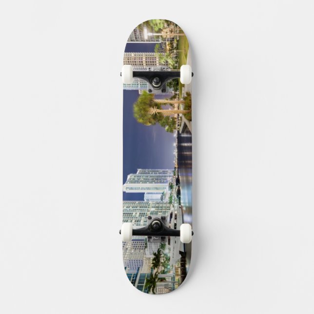 Buildings along the Miami River Riverwalk Skateboard (Front)