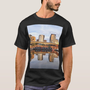 Buildings and boat reflection T-Shirt