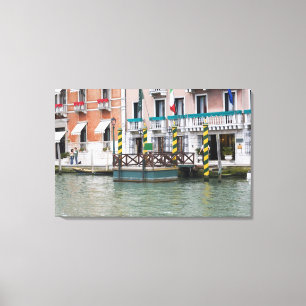Buildings at the waterfront in Venice, Italy Canvas Print