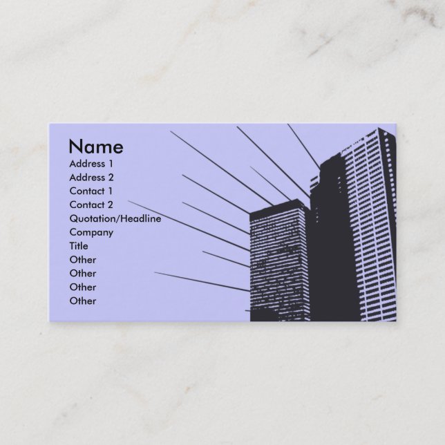 Buildings Business Card (Front)