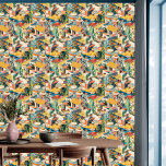 Buildings, Florals, Foliage Landscape Peel & Stick Wallpaper<br><div class="desc">Transform your space with our Buildings, Florals, and Foliage Landscape Peel & Stick Wallpaper. This captivating, retro-inspired collage transports you into a whimsical top-view world. Featuring vibrant pastel-coloured florals and foliage, naïve-style buildings, and playful abstract elements, it creates a simplified realm exuding innocence and nostalgia. The bold, clean lines and...</div>
