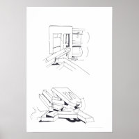 Building's Games with Letters Drawing 8 Poster