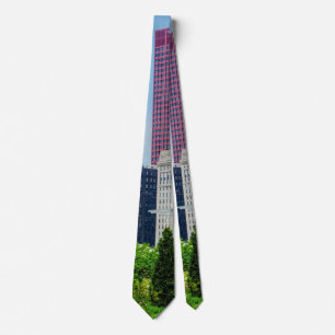 Buildings In Chicago Neck Tie