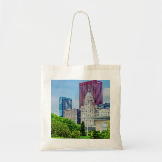 Buildings In Chicago Tote Bag (Front)