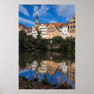 Buildings Line the River Germany Poster