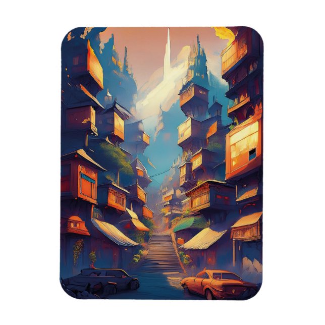 Buildings Magnet (Vertical)