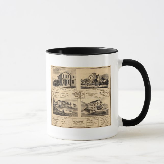 Buildings, Oil City, Franklin, Tarr Farm Mug (Right)