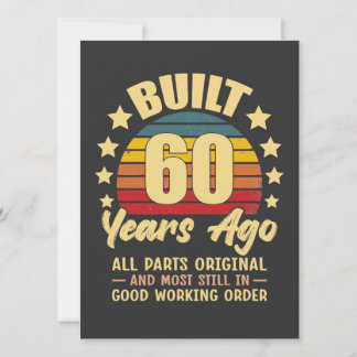 Built 60 Years Ago All Parts Original 60 Birthday