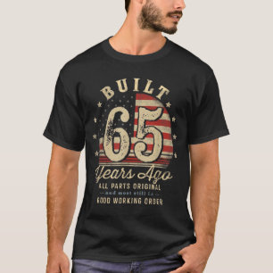 Built 65 Years Ago Vintage 65th Birthday T-Shirt