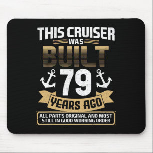 Built 79 Years Ago Vintage 79 Year Old 79th Birthd Mouse Pad